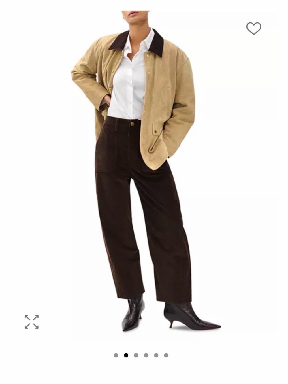 Rag and Bone Charlie Barrel Jeans in Espresso - Picture 5 of 13